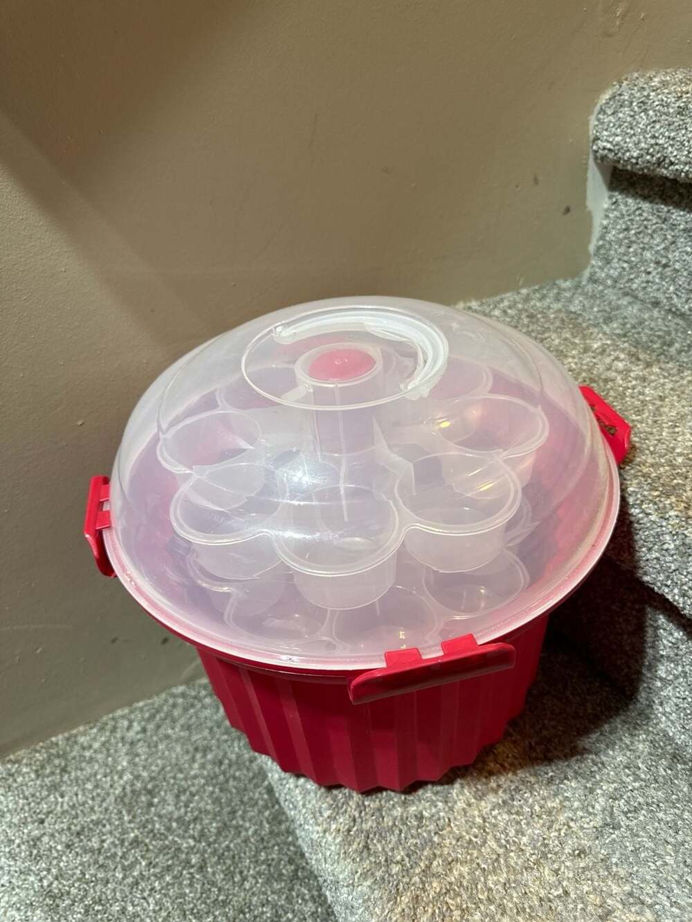 Fox Run Cupcake Carousel Portable 24-Cupcake Transporter with Three-Tier Design